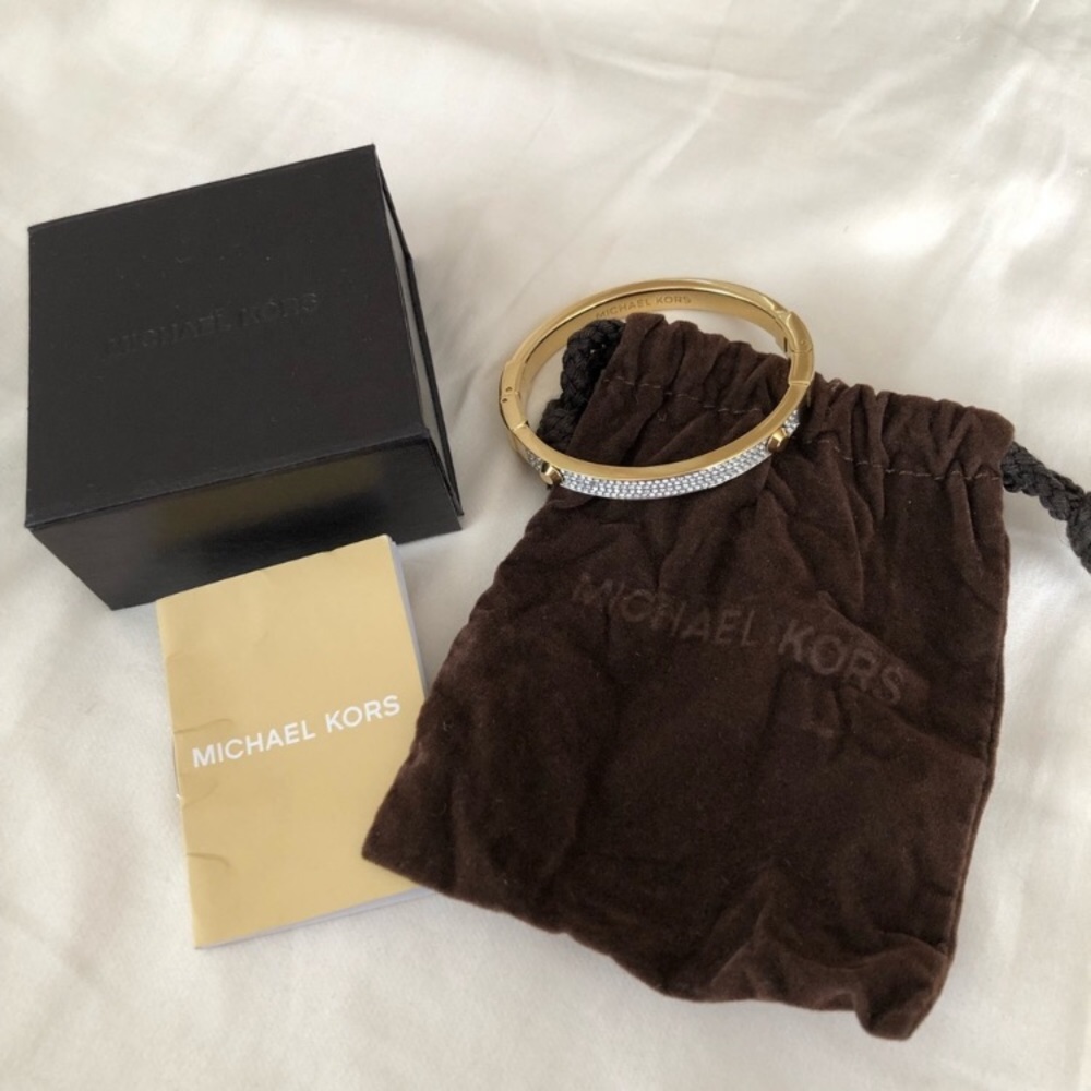 Michael Kors Gold Bracelet Bangle with Accents